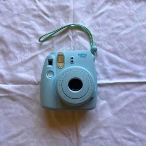 Blue Polaroid Camera